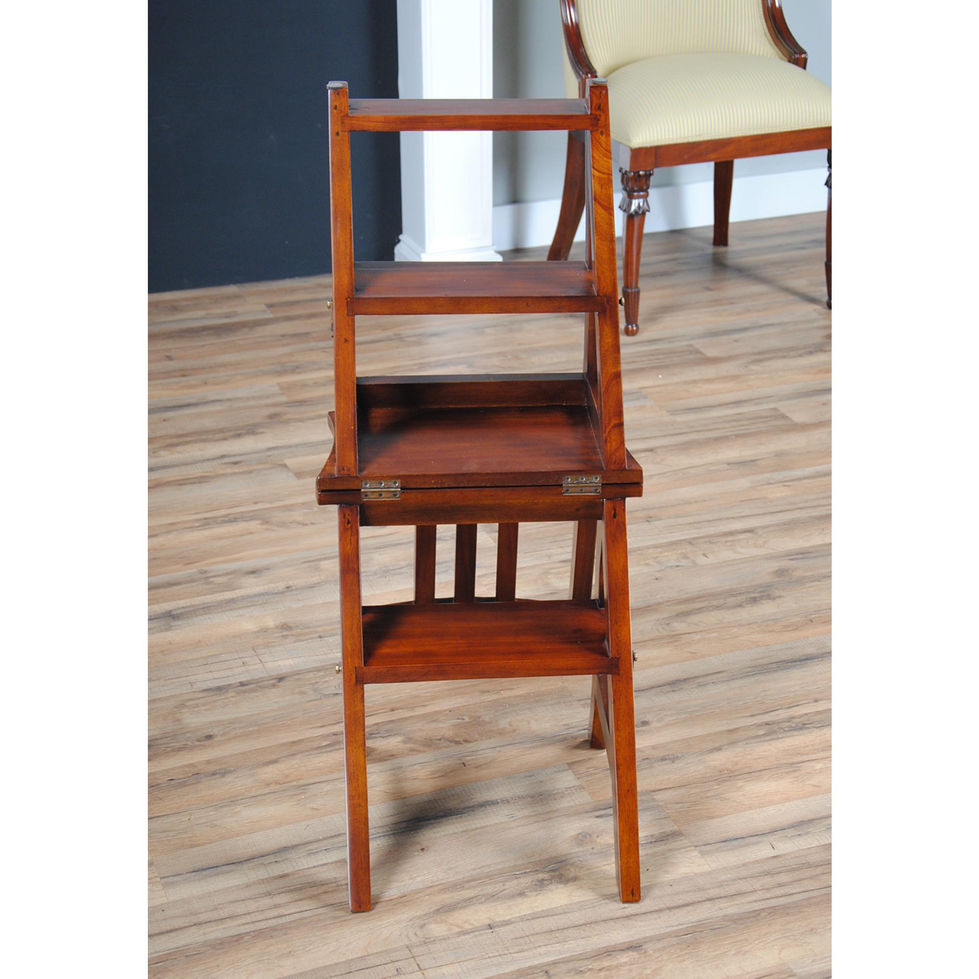 Solid Mahogany Library Chair For Sale 3