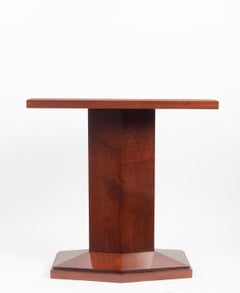 Solid Mahogany Tea Table with Shagreen Top