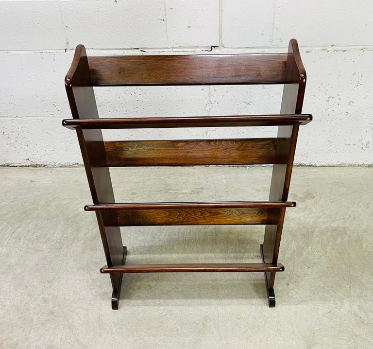 Solid Mahogany Wood Bookshelf For Sale at 1stDibs