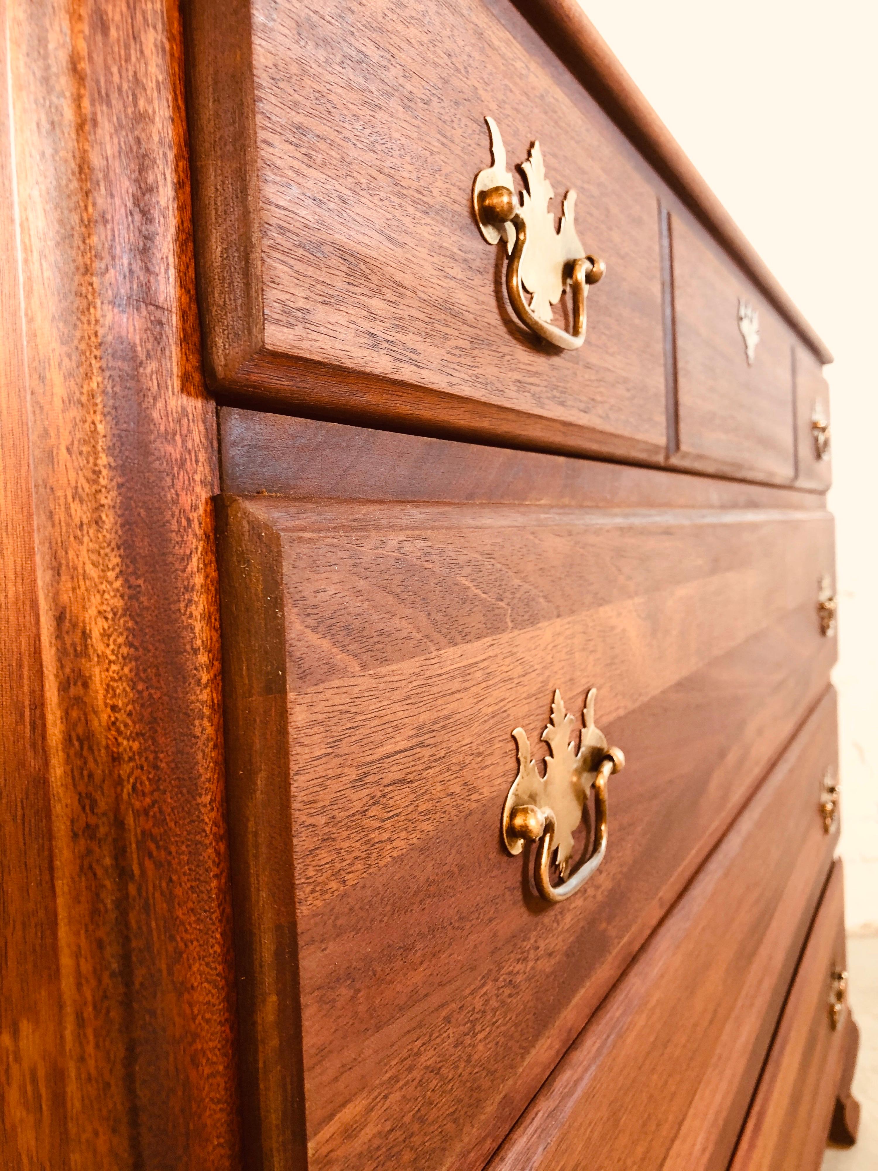 Solid Mahogany Wood Dresser For Sale 3