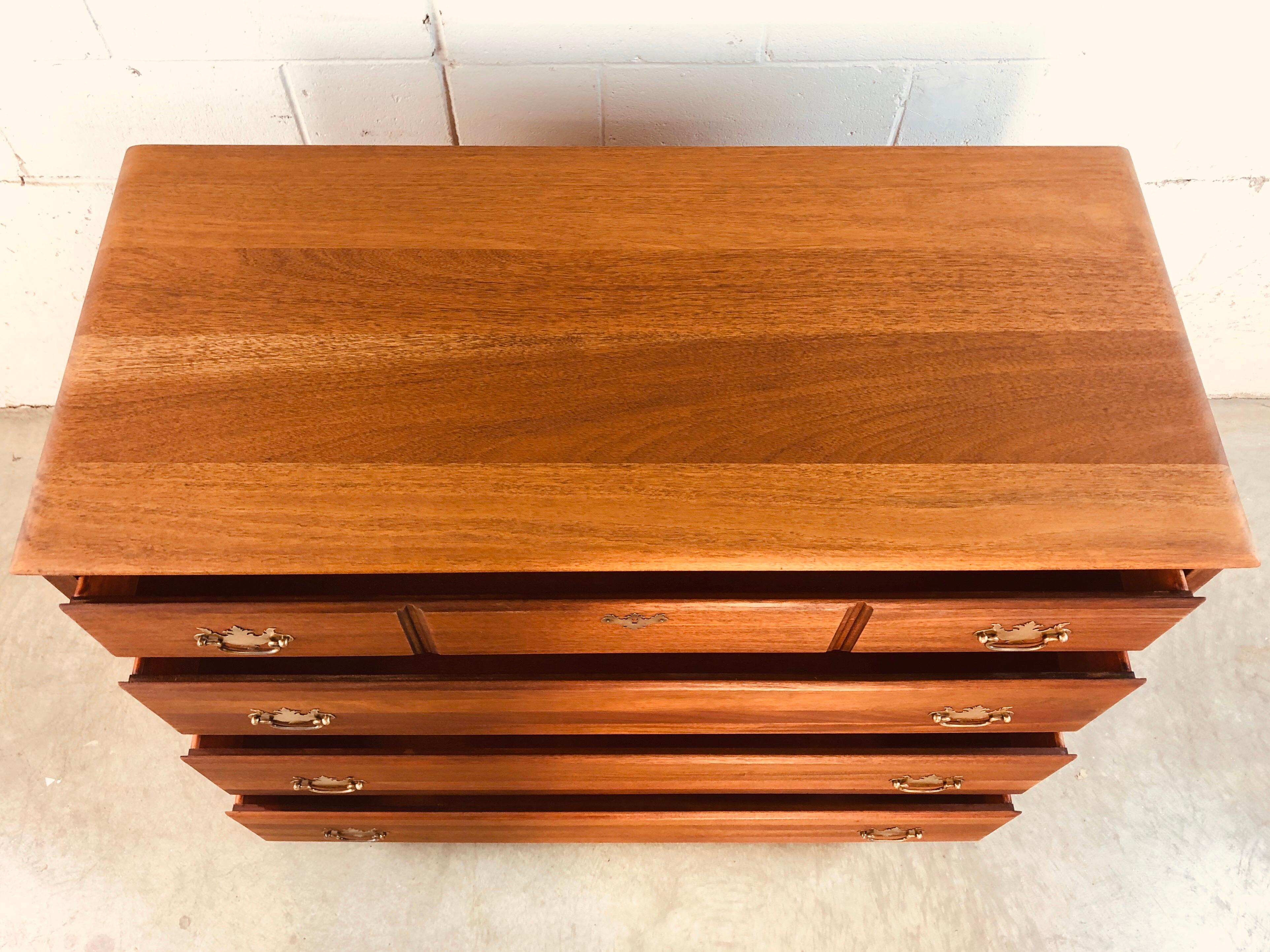 vintage solid mahogany dresser