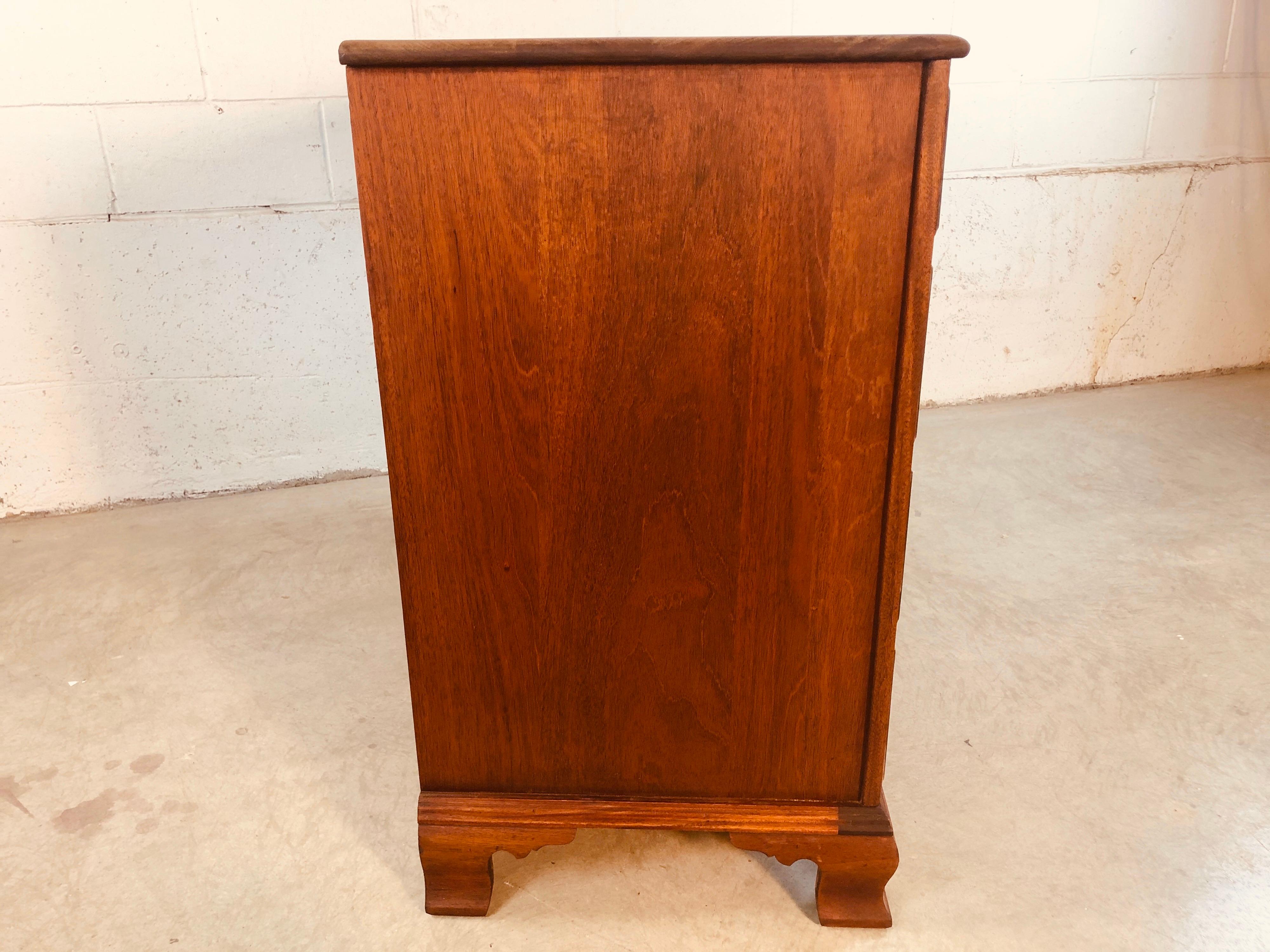 20th Century Solid Mahogany Wood Dresser For Sale