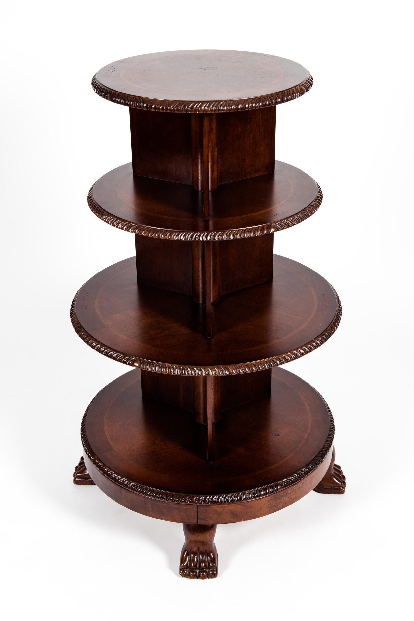 Solid Mahogany Wood Revolving Bookcase 1