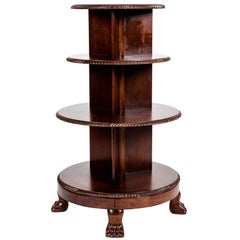 Solid Mahogany Wood Revolving Bookcase