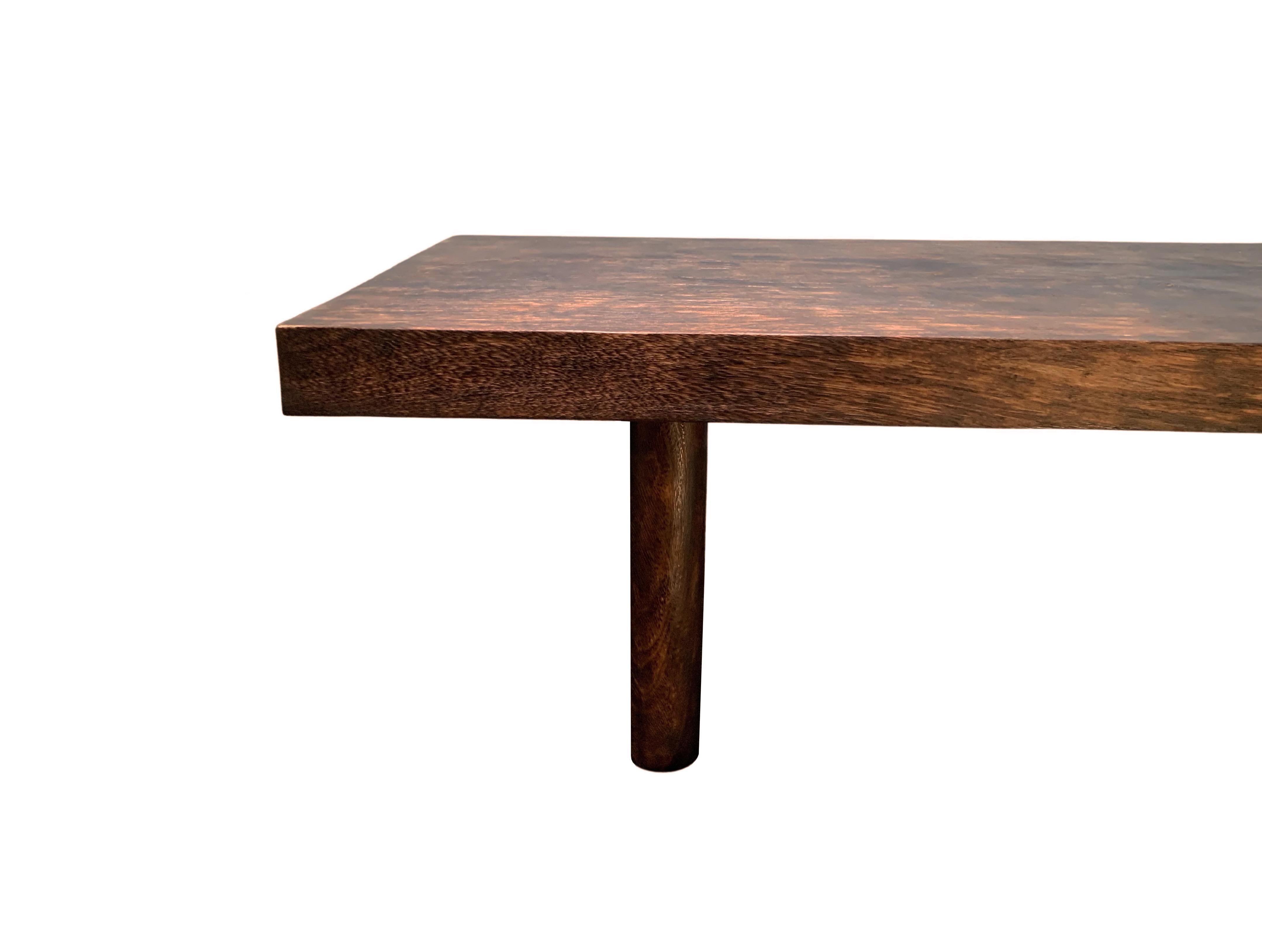 Indonesian Solid Mango Wood Sofa Table Modern Organic For Sale