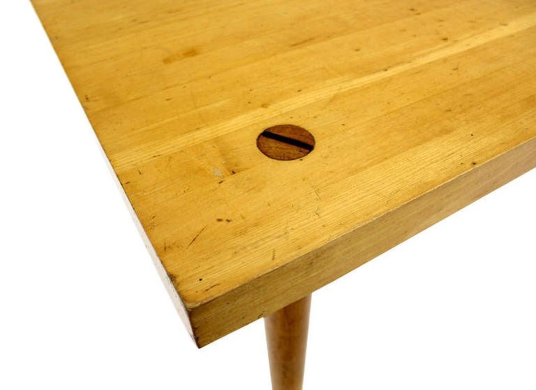 Schreibtisch aus massivem Ahornholz, 2