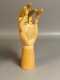 Solid Maple Articulated Artist's Modeling Hand, Taiwan, 1980