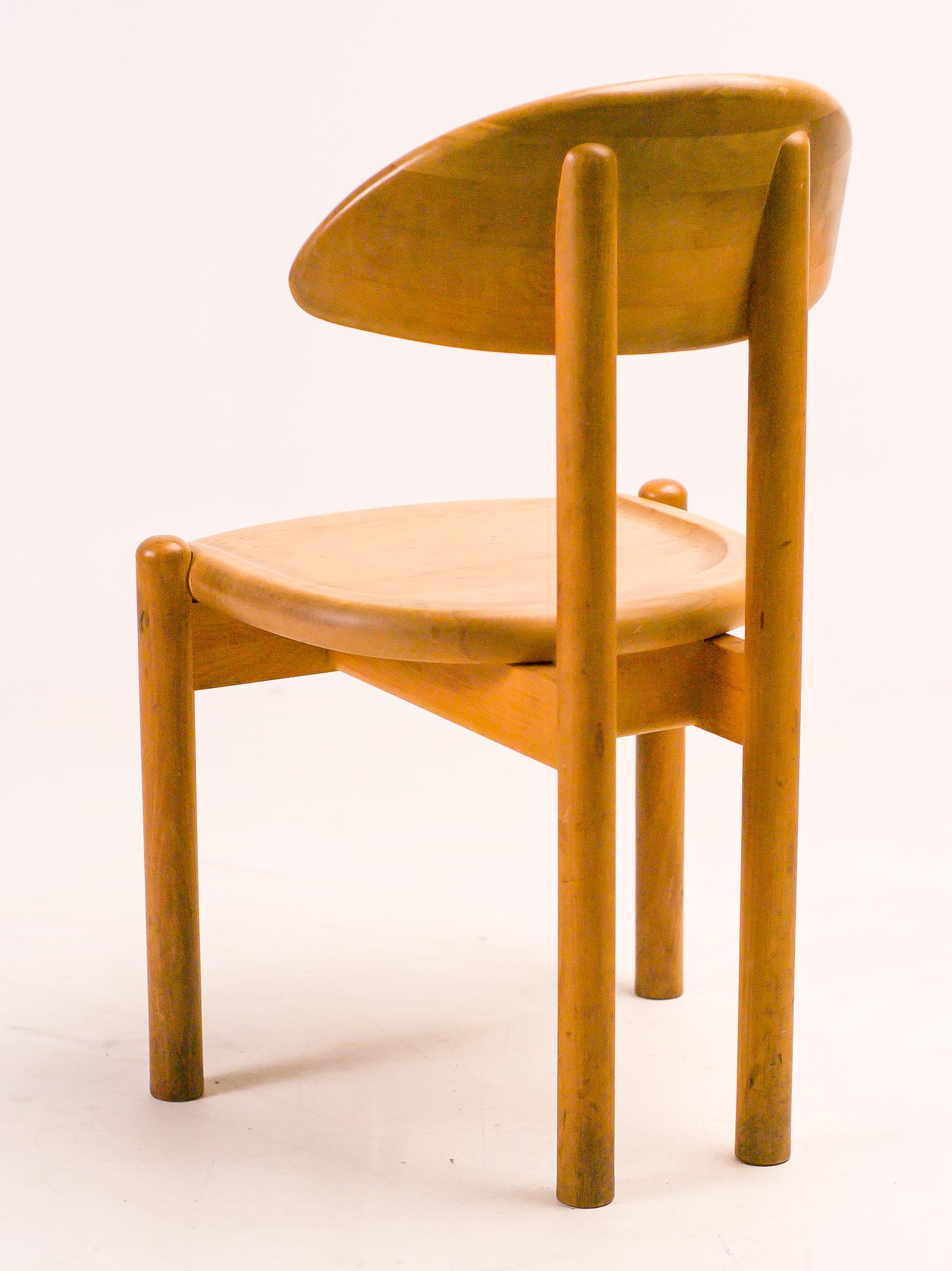 Danois Chaise d'appoint en érable massif par Ansager, Danemark en vente