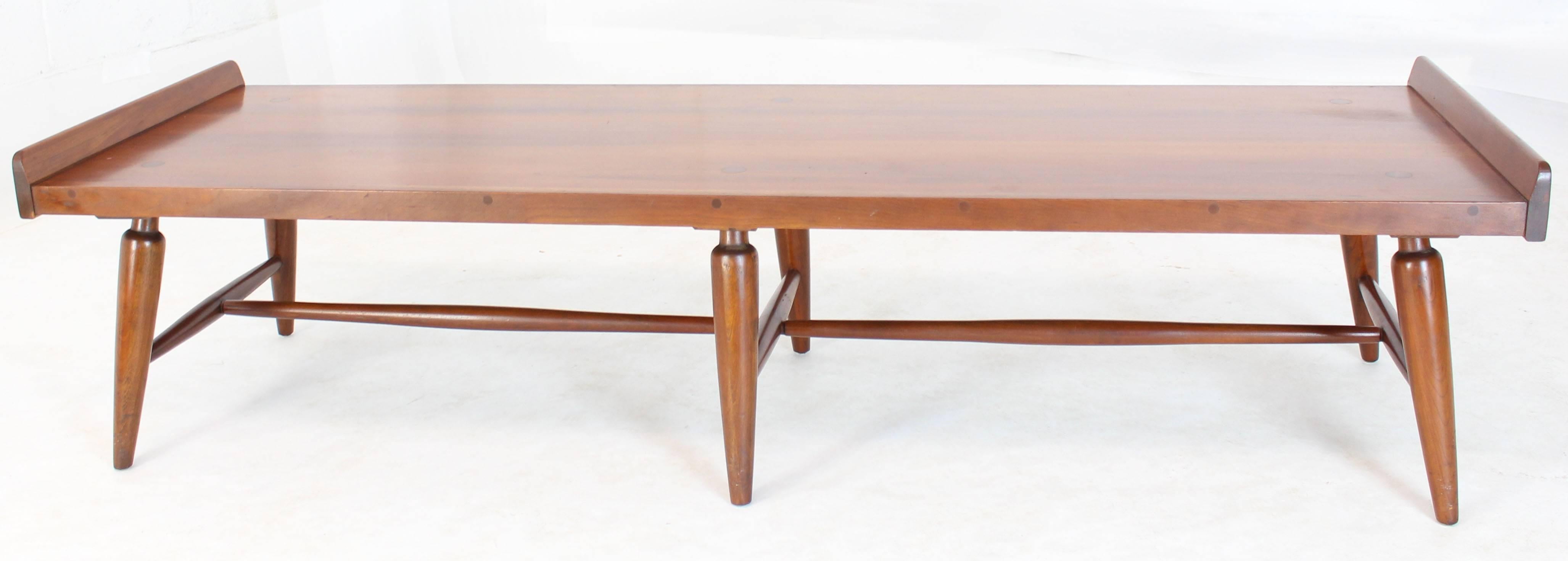 Solid Maple Six Legges Bench or Coffee Table with rolled edges 1
