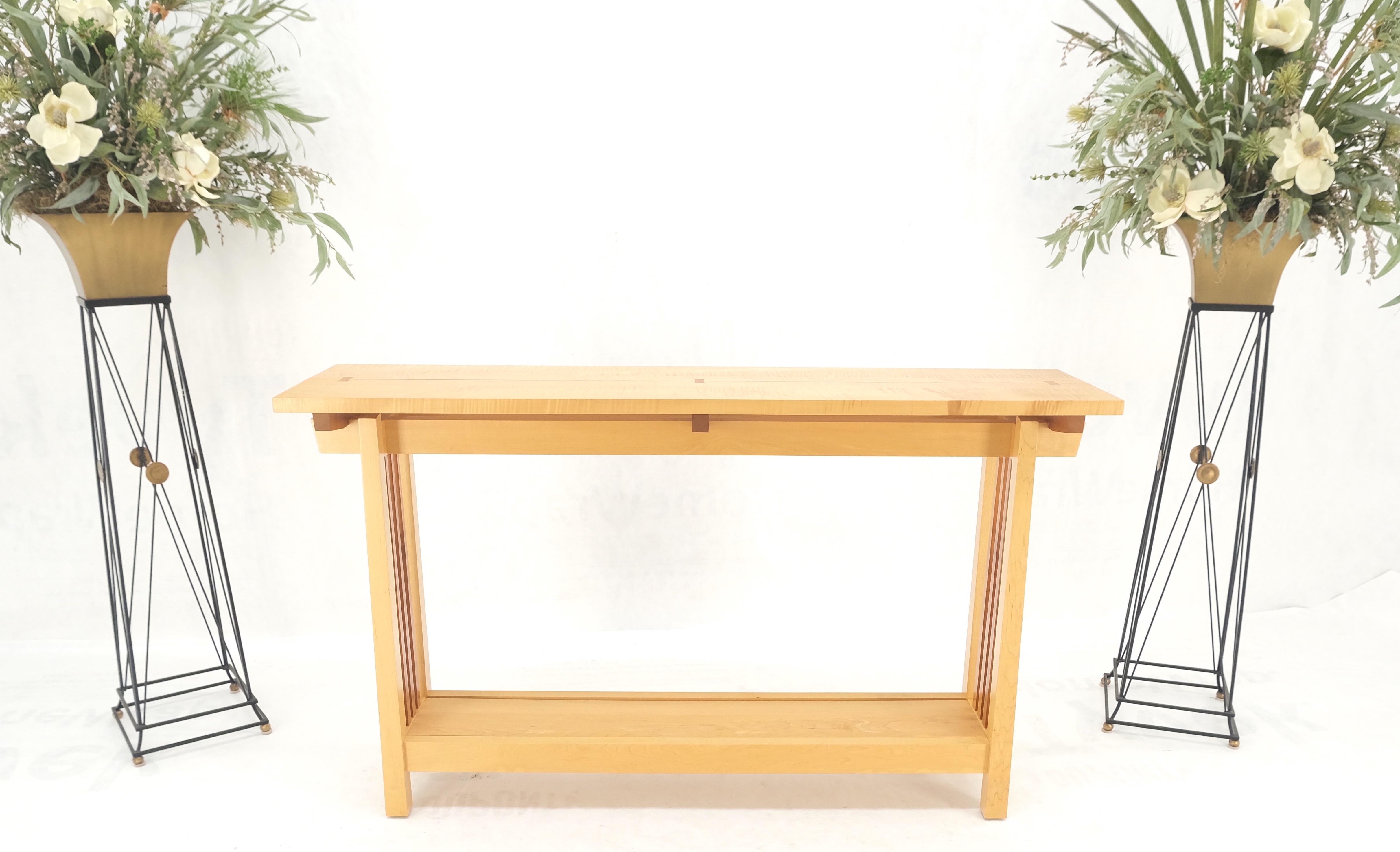 mission style console table