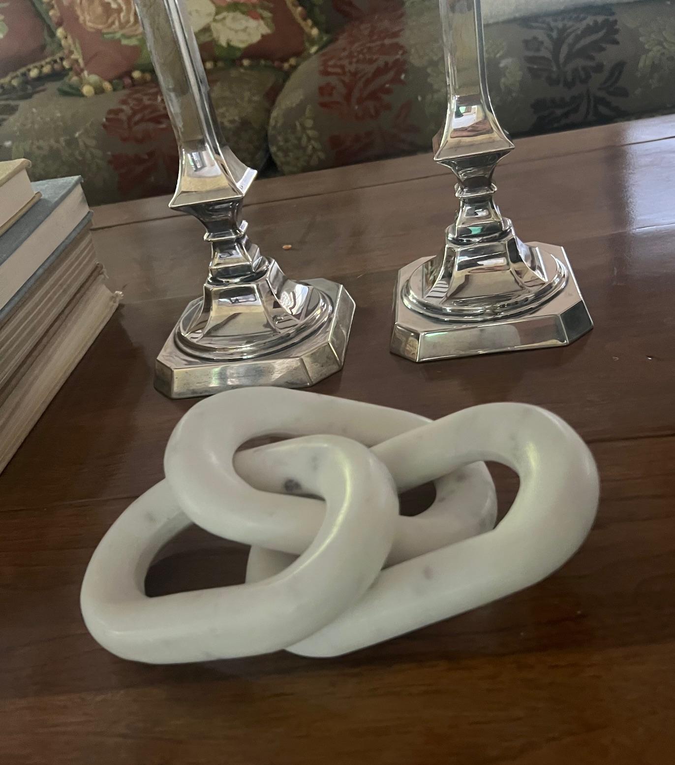 Solid Marble Chain Links Designed by Regina Andrew Detroit In Good Condition For Sale In Ross, CA