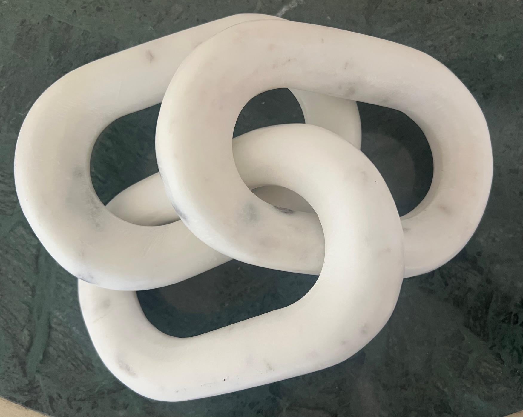Solid Marble Chain Links Designed by Regina Andrew Detroit For Sale 2