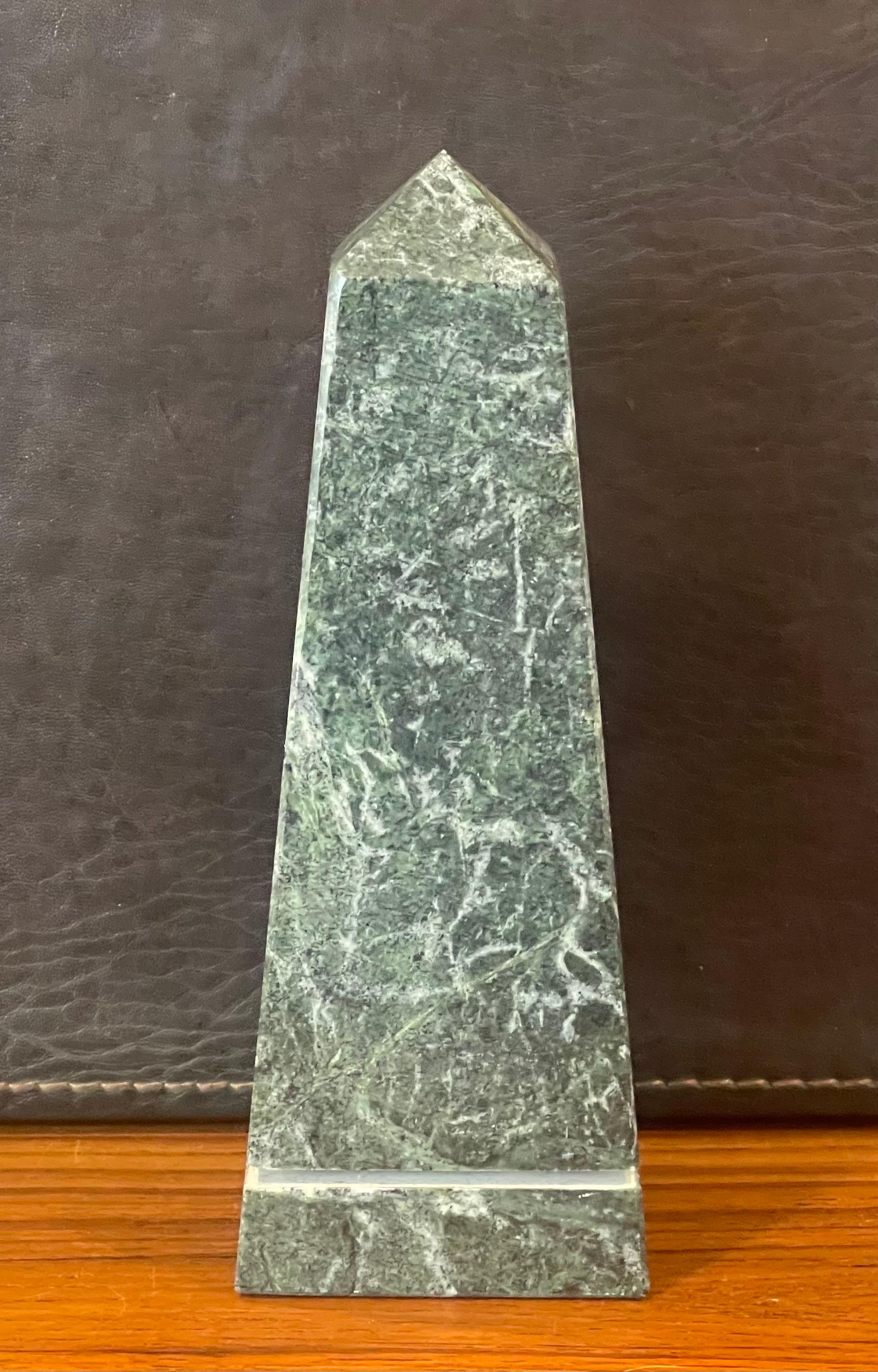 green marble obelisk