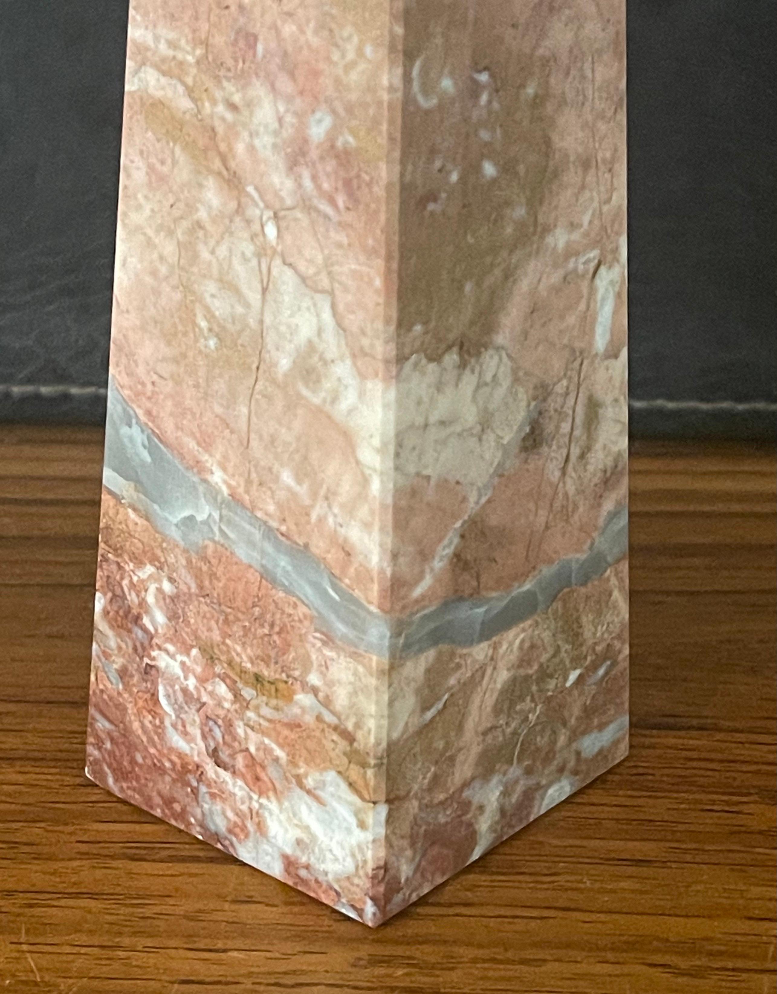 20th Century Solid Marble Decorative Obelisk For Sale
