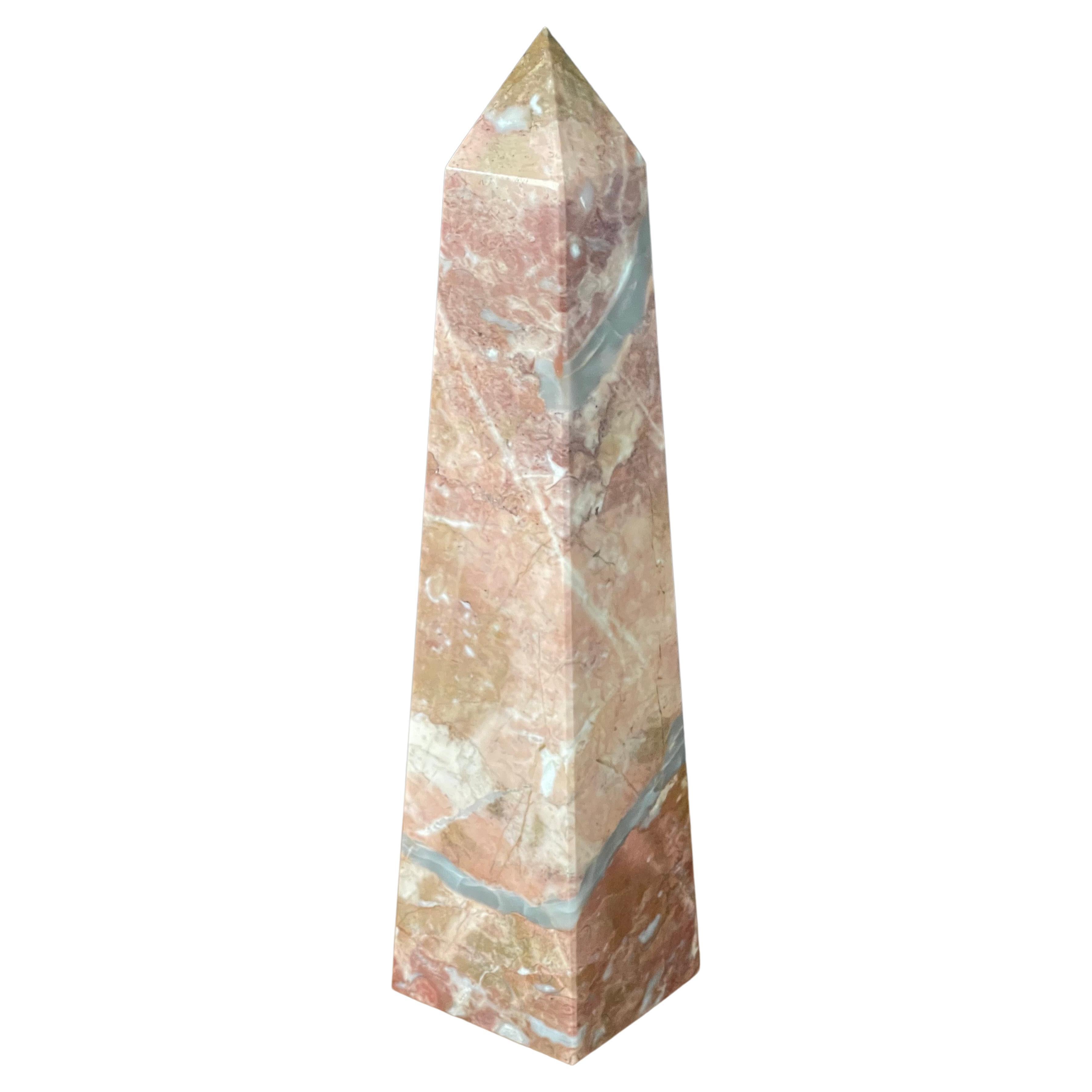 Solid Marble Decorative Obelisk For Sale