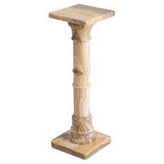 Solid Marble Onyx Pedestal