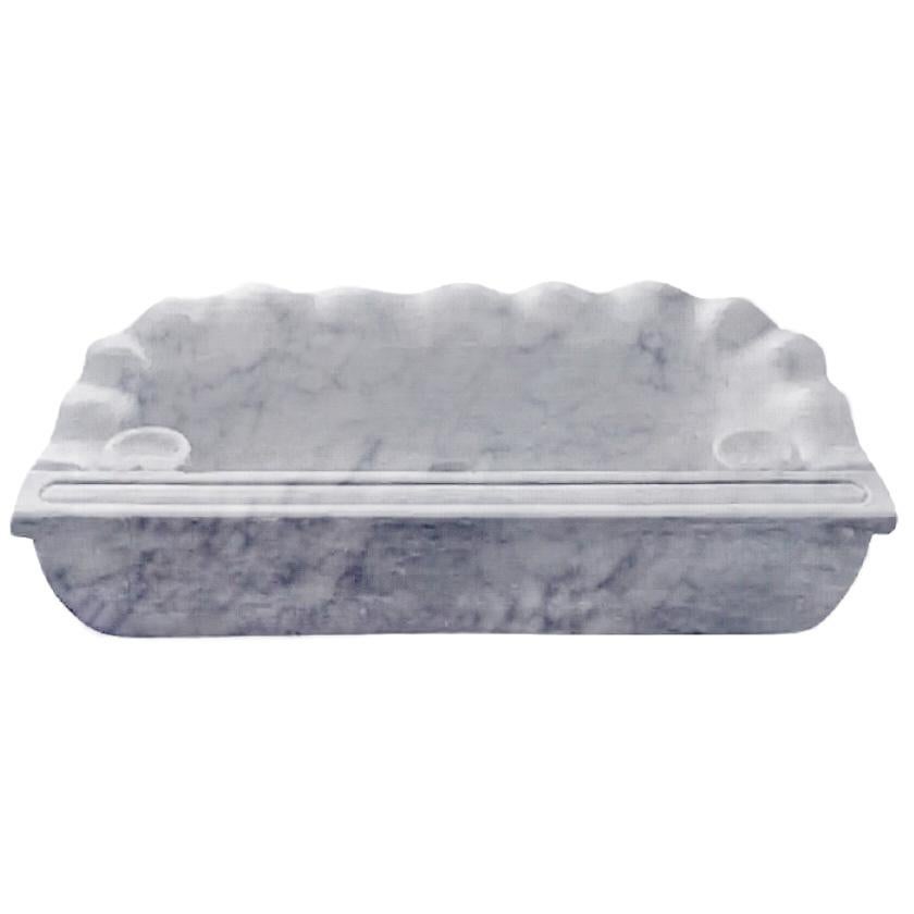 Grec classique Evier en marbre massif Cuvette moulée en vente