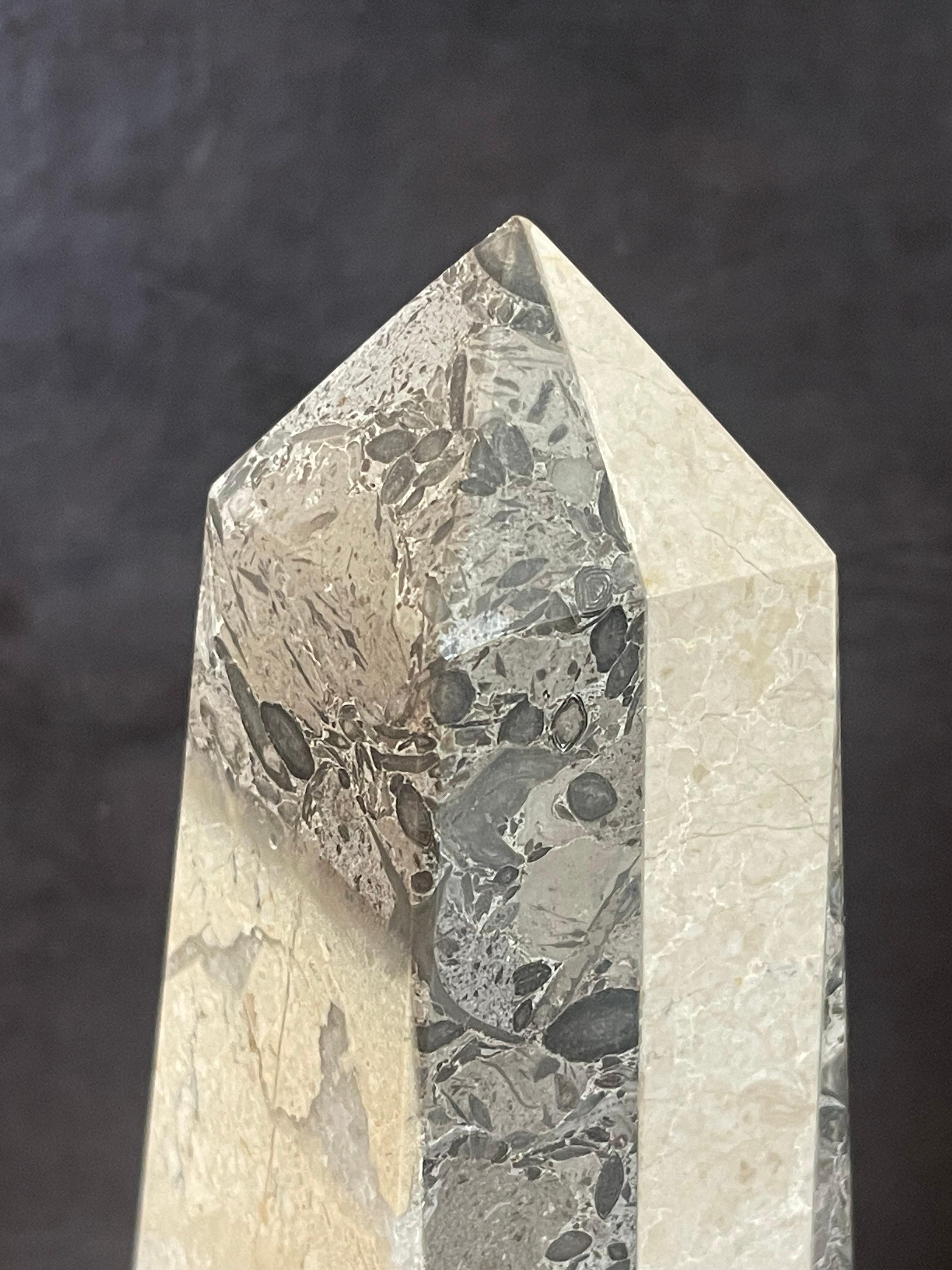 Solid Mixed Marble Decorative Obelisk 2