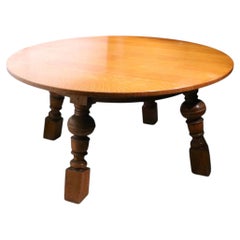 Solid Oak 19th Century Pub Table