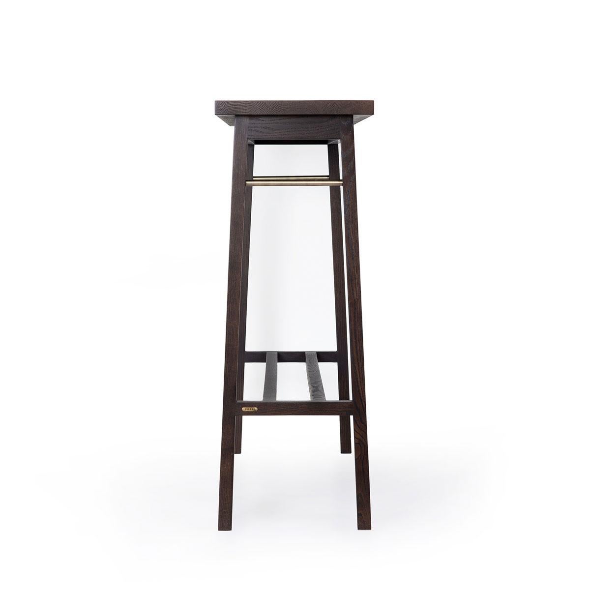 Mesa de bar de roble macizo - Serie PI Turco en venta