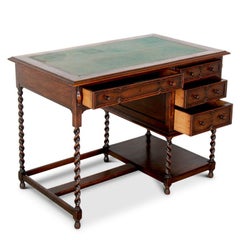 Solid Oak ‘Barley Twist’ Desk