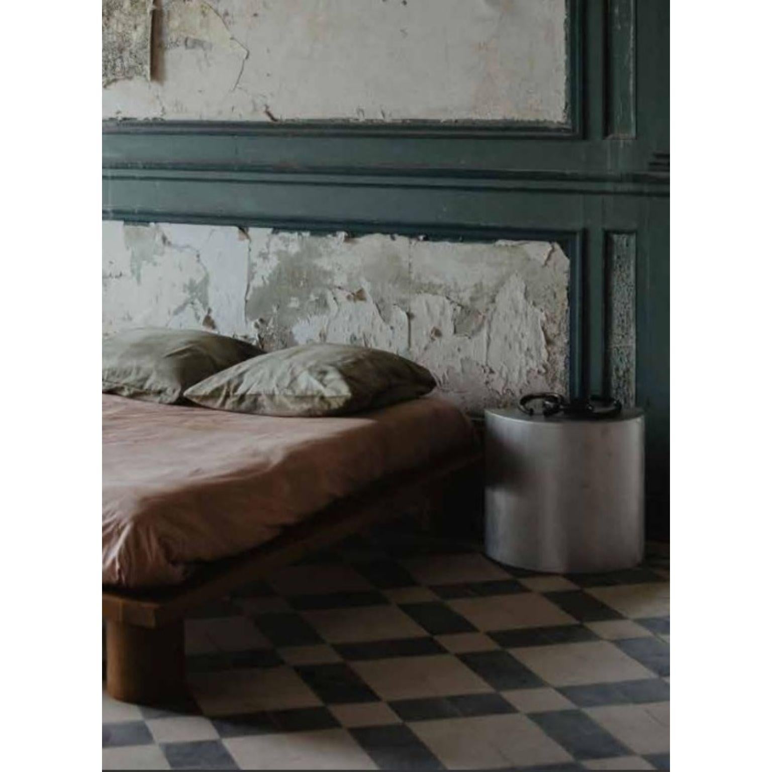 Modern Solid Oak Big Bed by Mylene Niedzialkowski For Sale