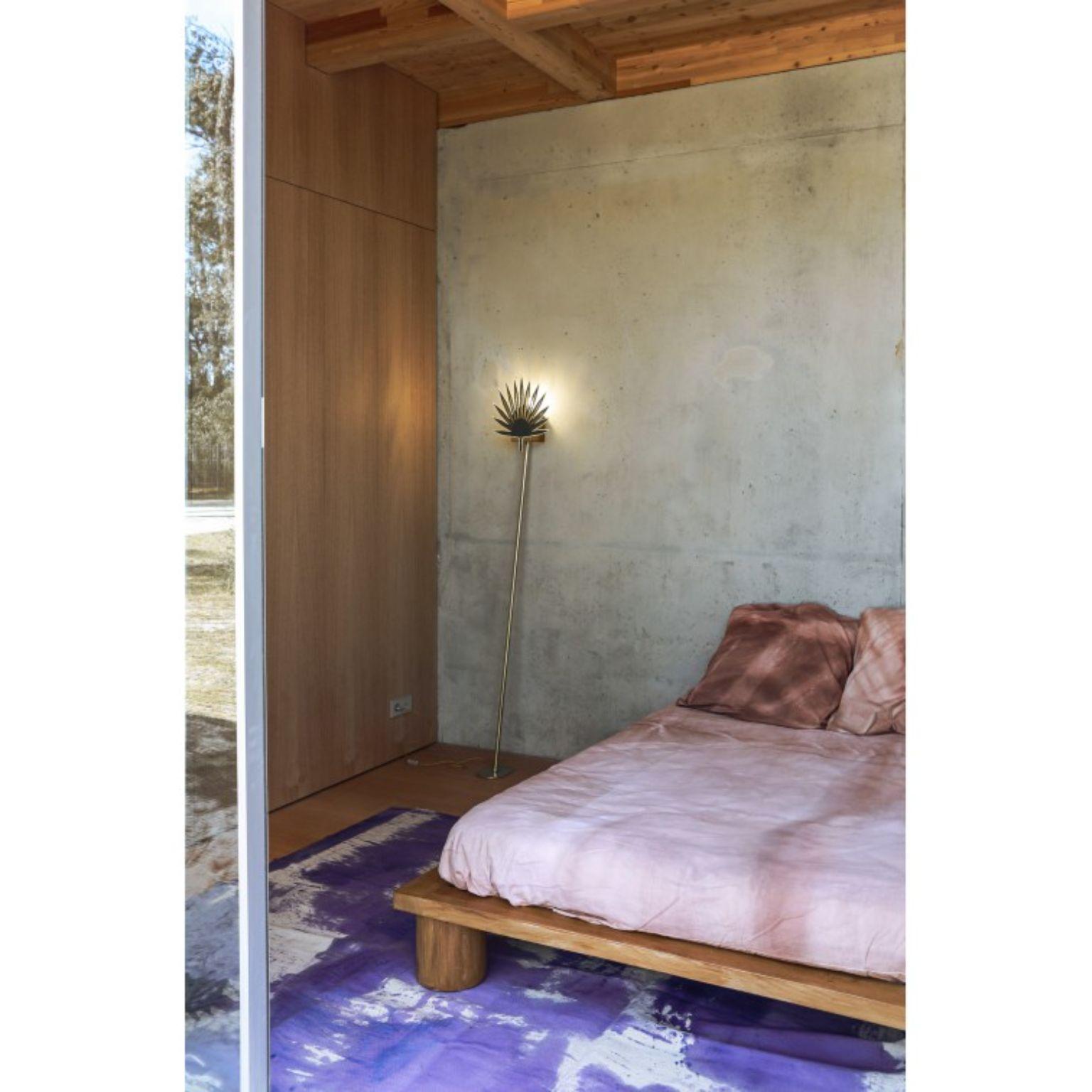 French Solid Oak Big Bed by Mylene Niedzialkowski For Sale