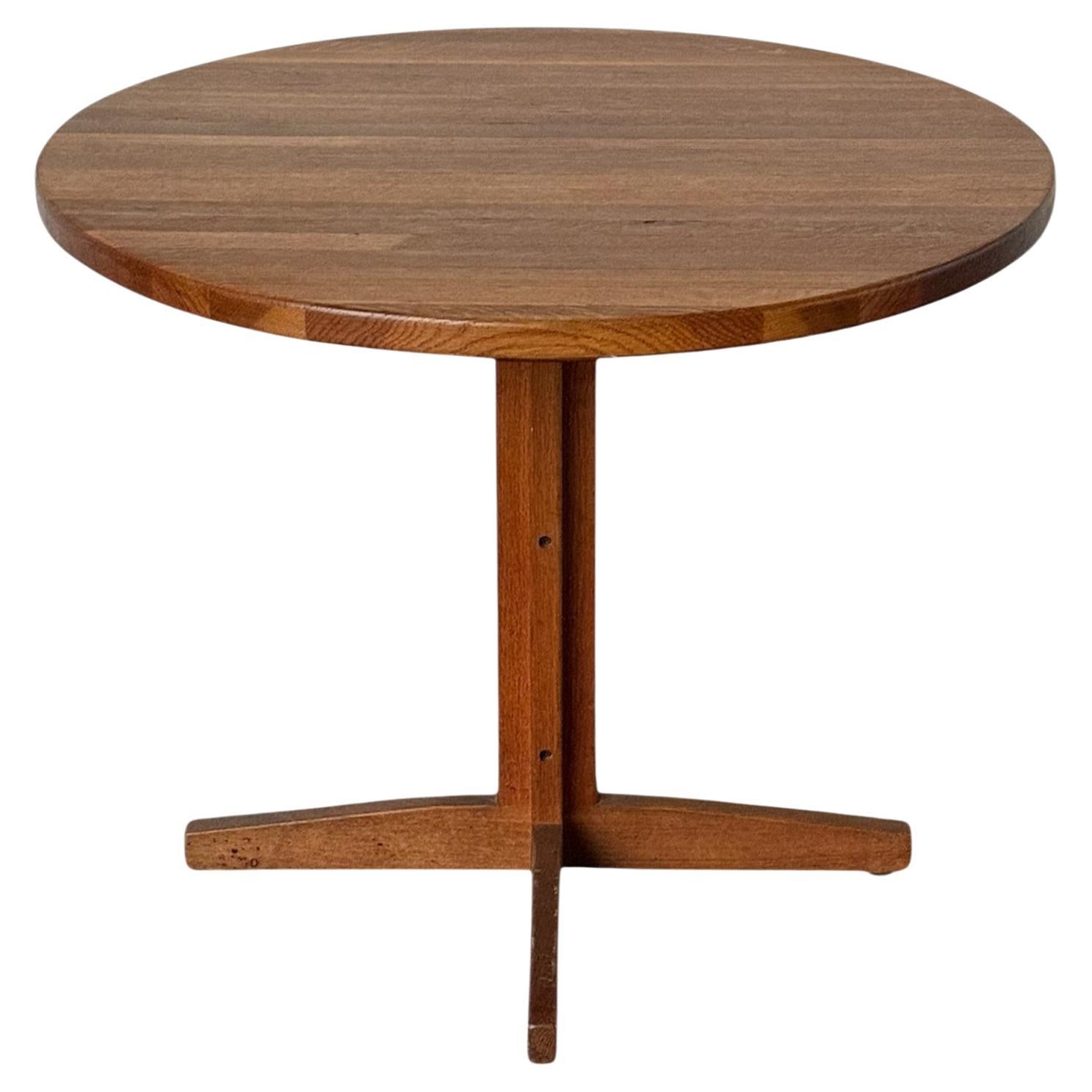 Solid Oak Butcher Block Midcentury Modern Dining Table at 1stDibs