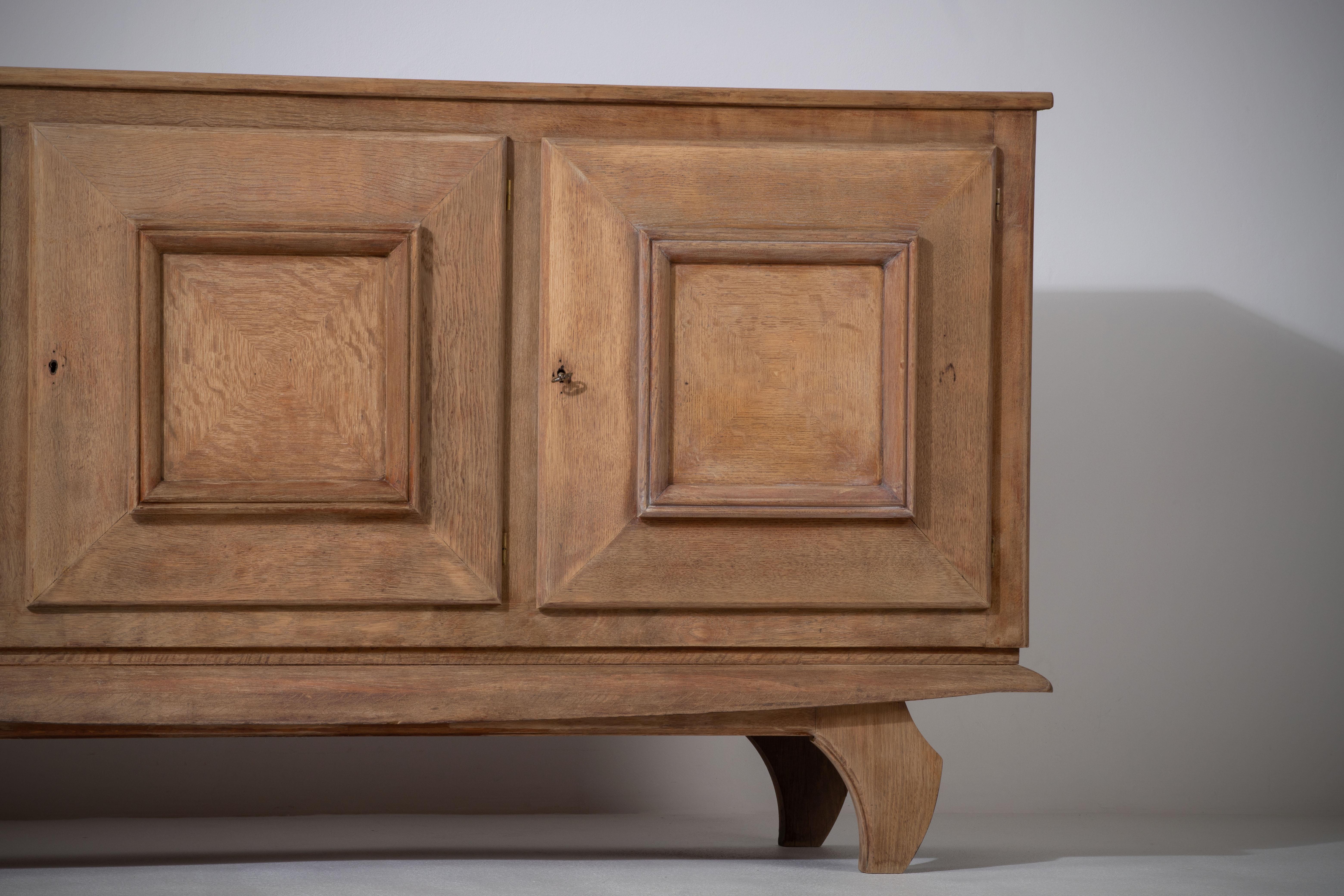Solid Oak Cabinet, France, 1940s 13