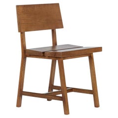 Solid Oak Chair with Backrest – PI