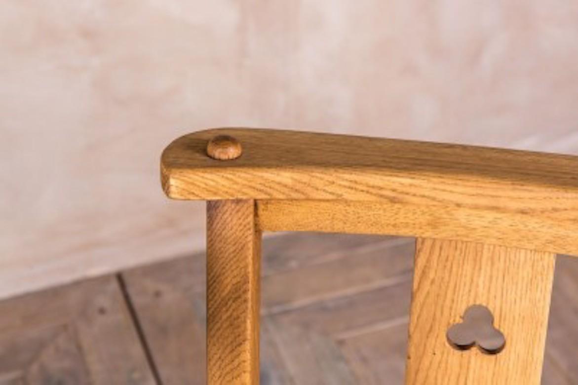 Solid Oak Chapel Chair Range, 20th Century For Sale 1
