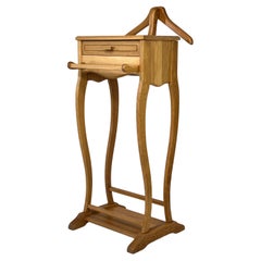Used Solid Oak Clothes Valet