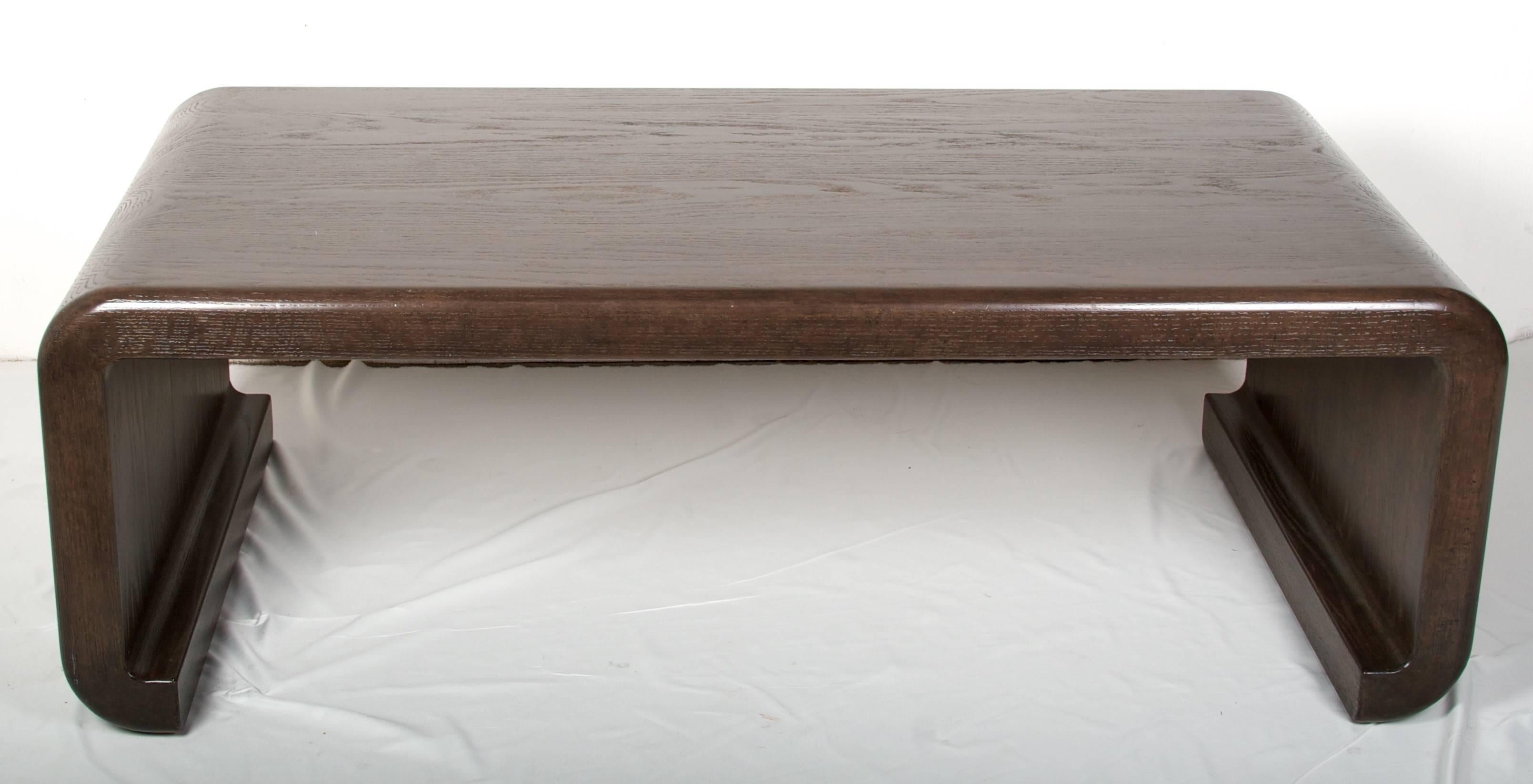 solid oak side table