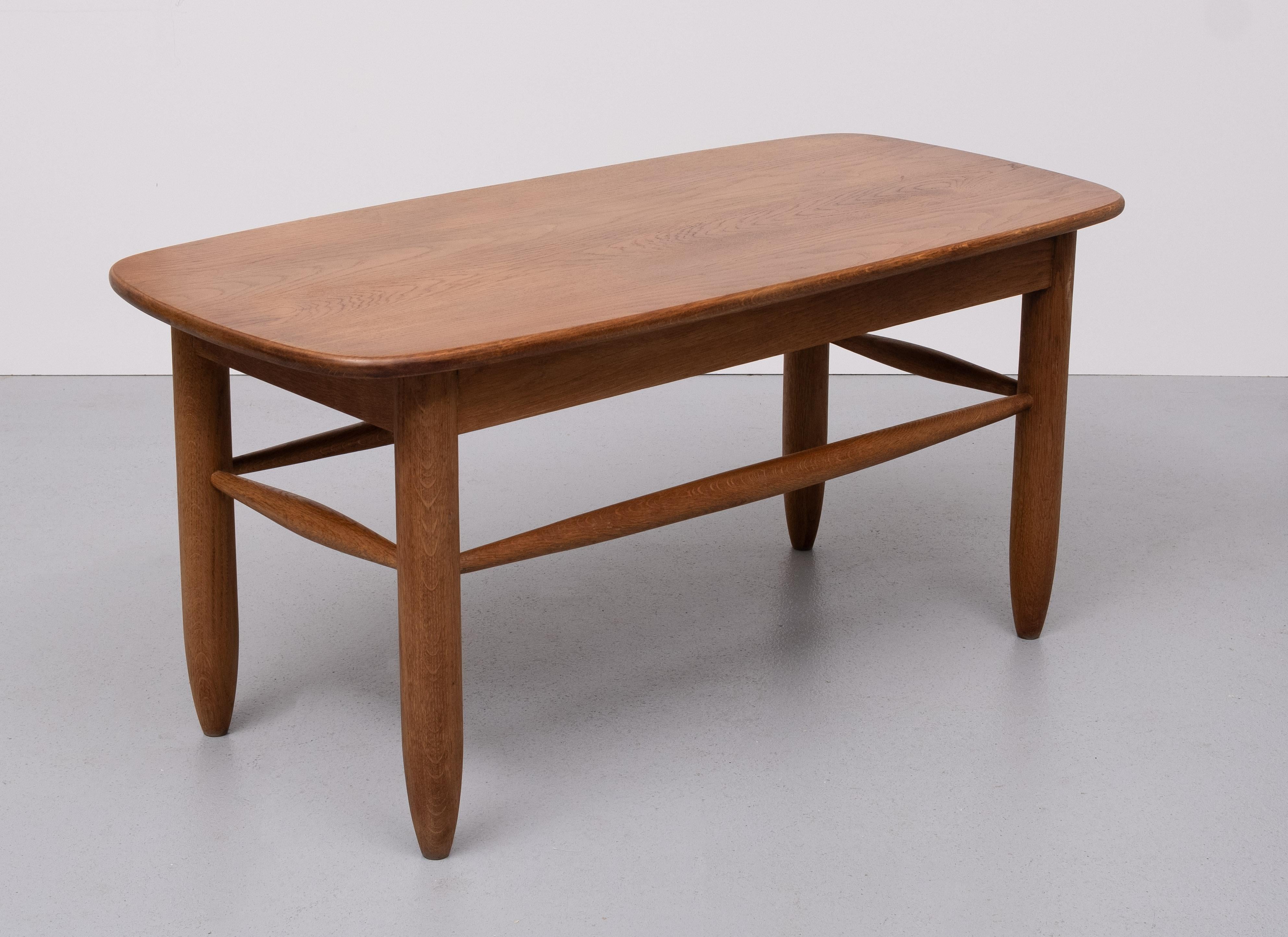 Mid-20th Century Solid Oak Coffee table, 1950s For Sale