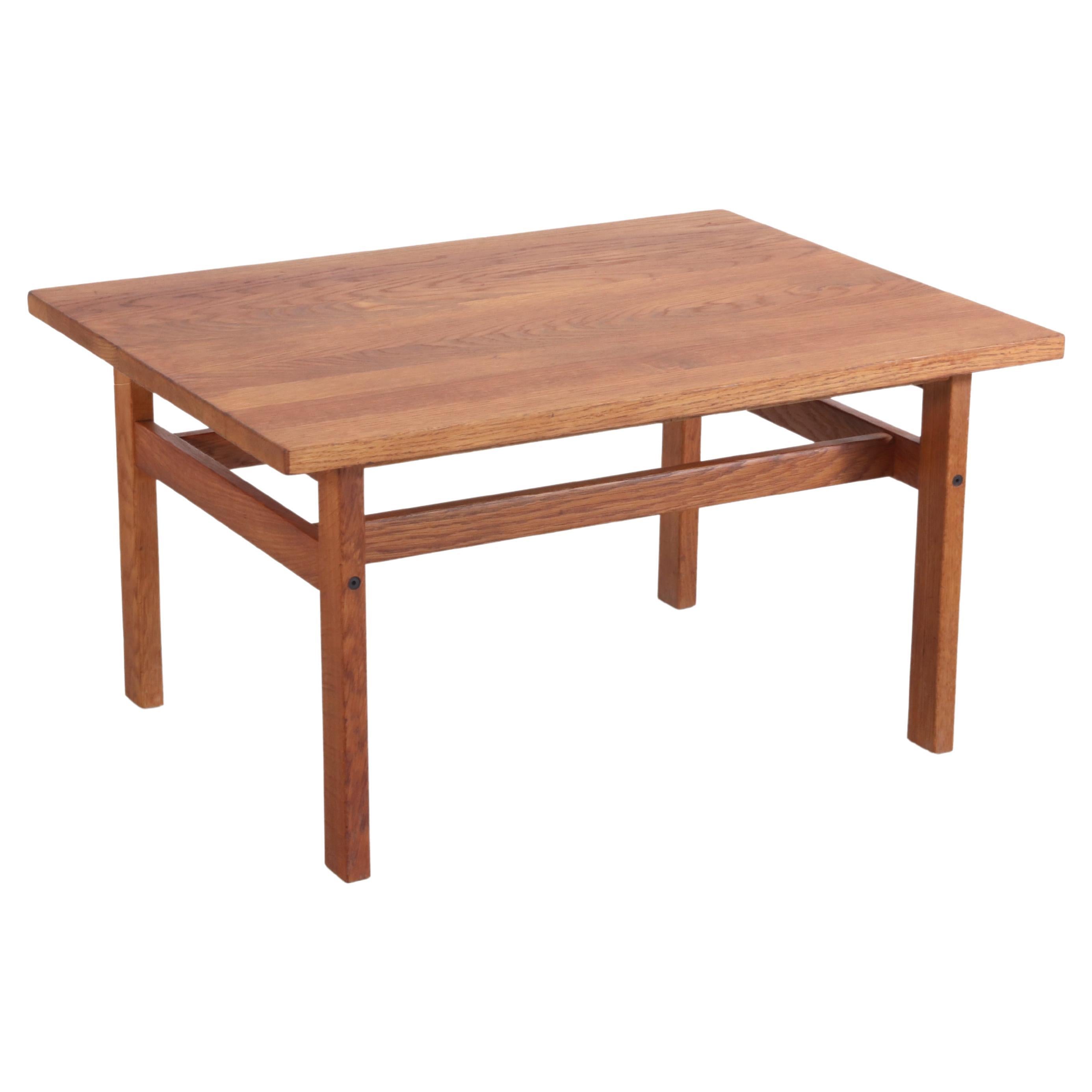 Solid Oak Coffee Table or Sidetable by FDB Mobler Model No.240, 1950's Denmark For Sale