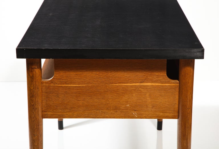 Solid Oak Desk by Raphael Raffel, France, c. 1955 For Sale 3