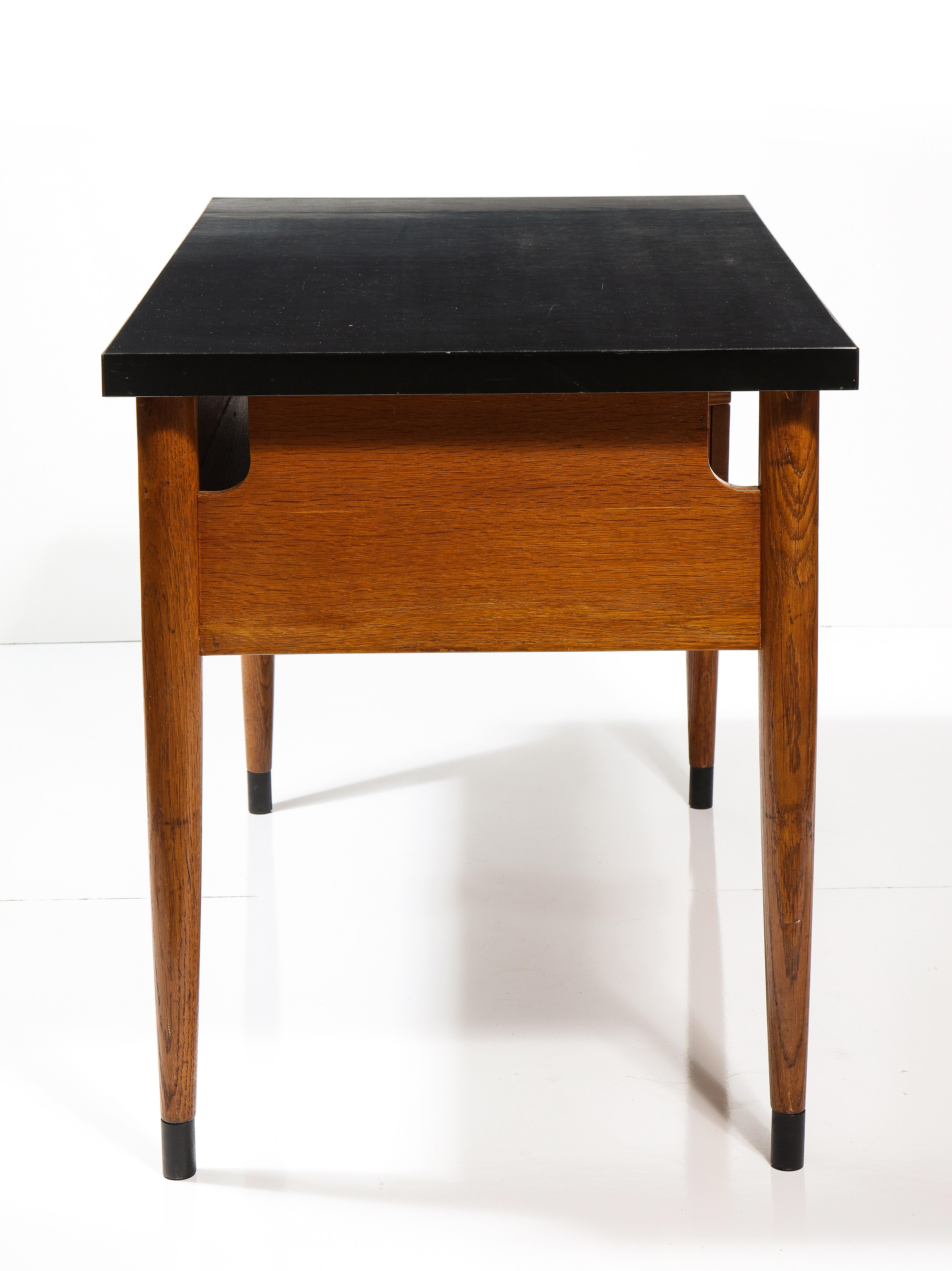 Solid Oak Desk by Raphael Raffel, France, c. 1955 For Sale 6