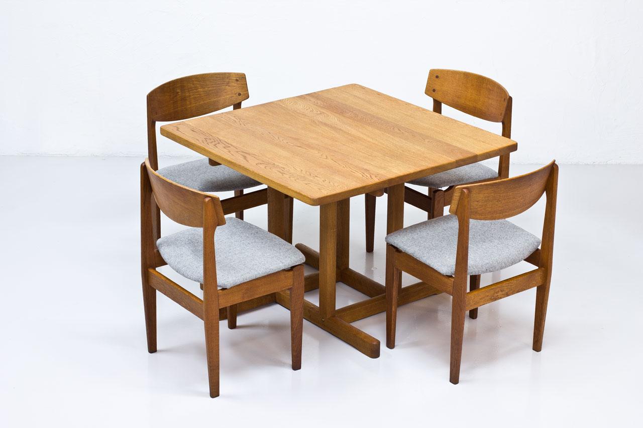 Solid Oak Dining Table by Børge Mogensen, Denmark, 1960s 5
