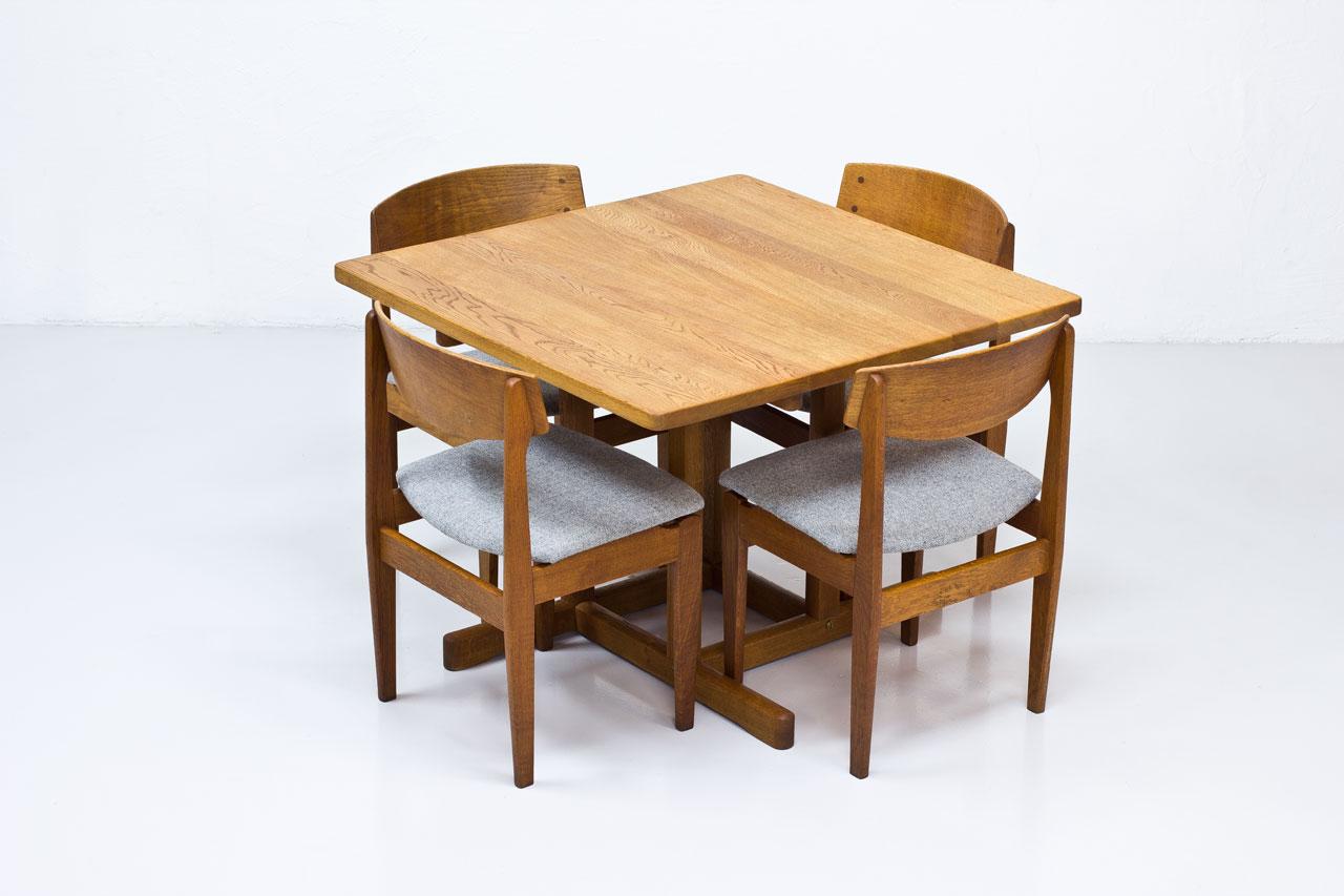 Solid Oak Dining Table by Børge Mogensen, Denmark, 1960s 6