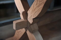 Solid Oak Dining Table, circa 1950