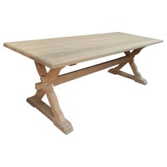 Solid Oak Dining Table, circa 1950