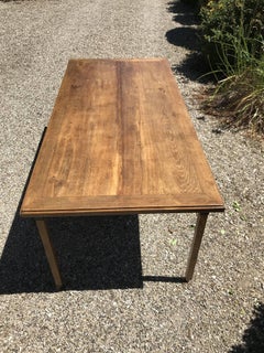 Solid oak folding farm table