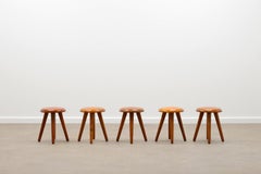 Solid Oak French “Milking” Stool