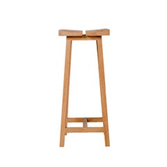 Solid Oak High Bar Stool – PI
