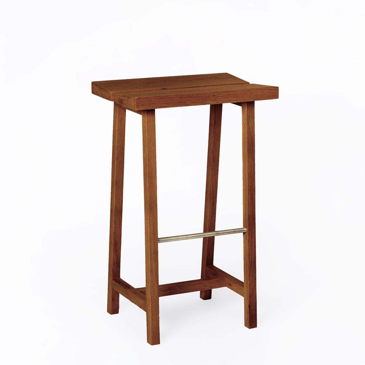 Modern Solid Oak High Bar Stool – PI For Sale