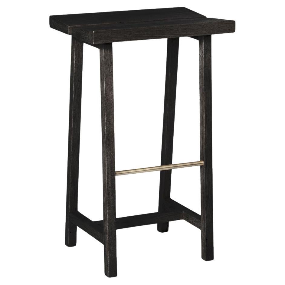 Solid Oak High Bar Stool – PI