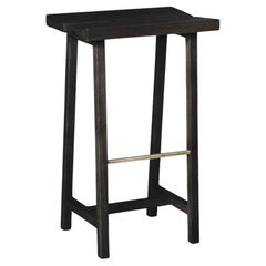 Tabouret de bar haut en chêne massif - PI