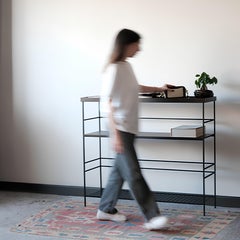 Solid Oak High Console Table – EDGE