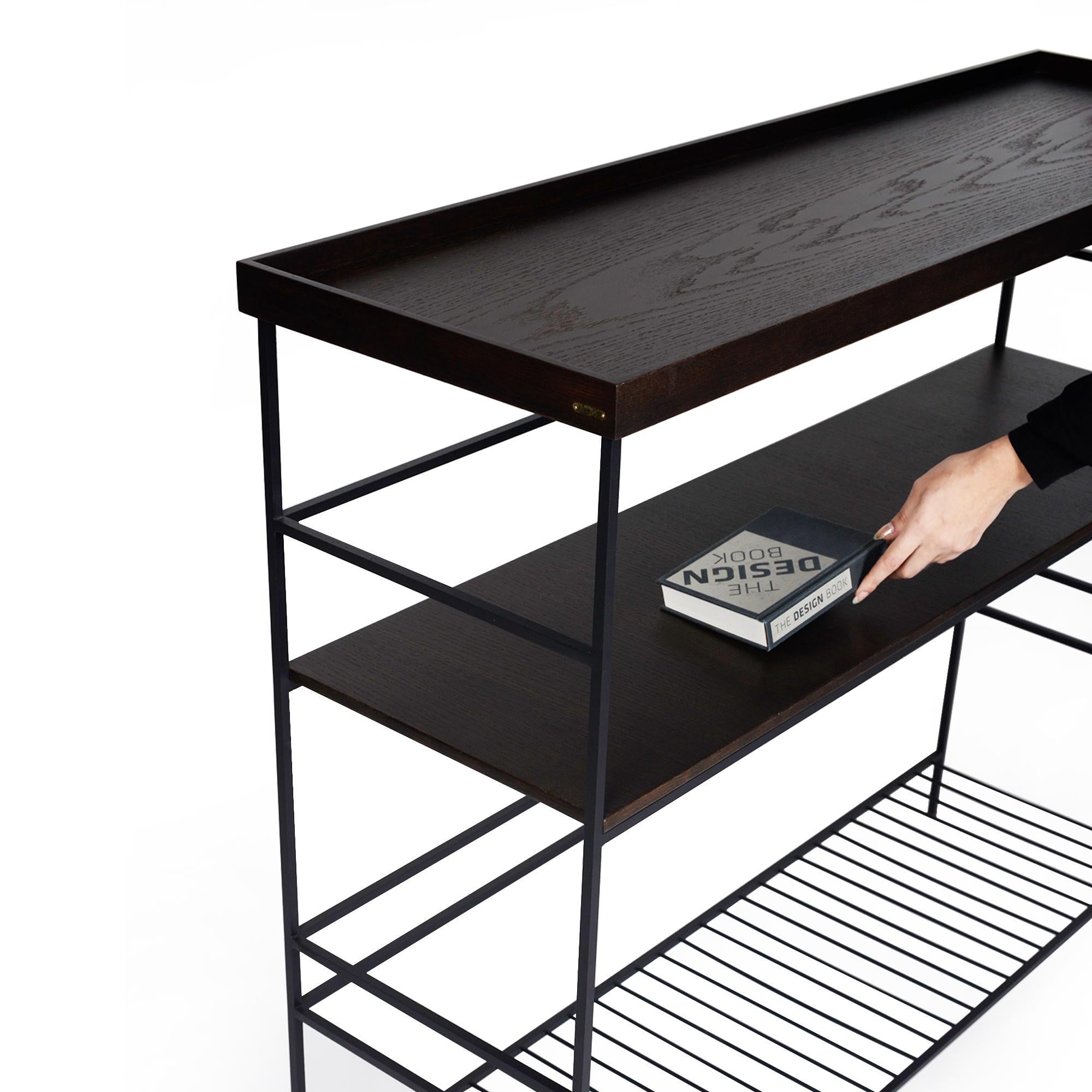 Mesa consola alta de roble macizo - EDGE Turco en venta