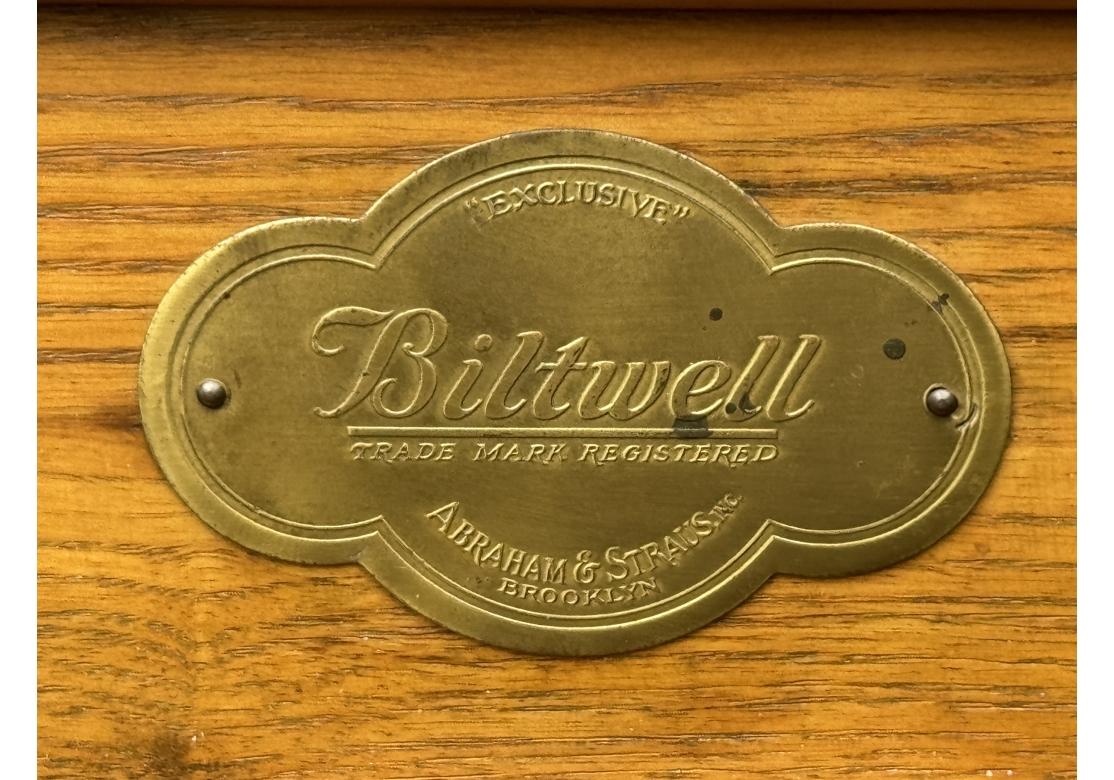 Country Solid Oak Icebox Made By Biltwell For Abraham & Strauss For Sale